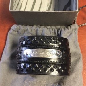 Alexander McQueen Leather Cuff